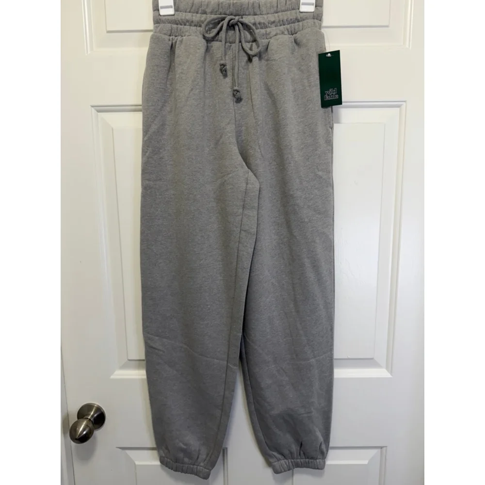🤍 Women’s High-Rise Tapered Sweatpants – Wild Fable- XS NWT - Picture 3 of 5